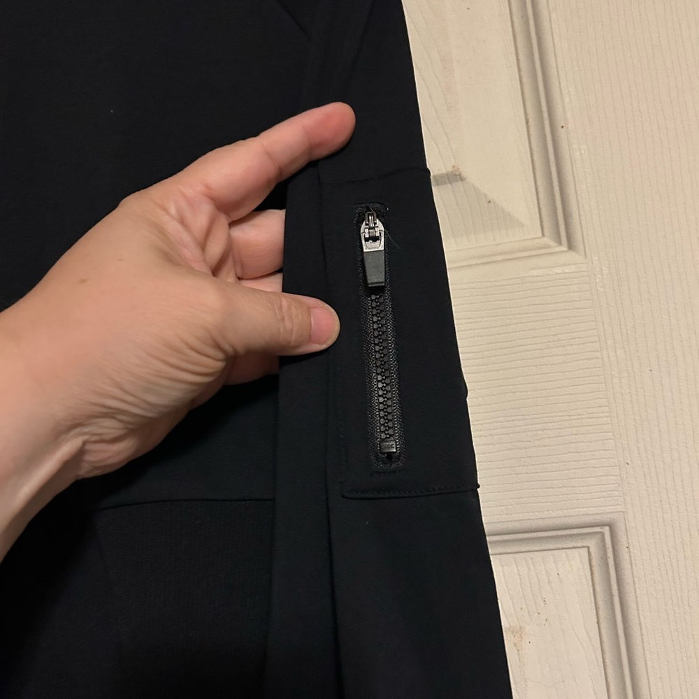 Fabletics Black Zip-Up Cropped Jacket - image 3